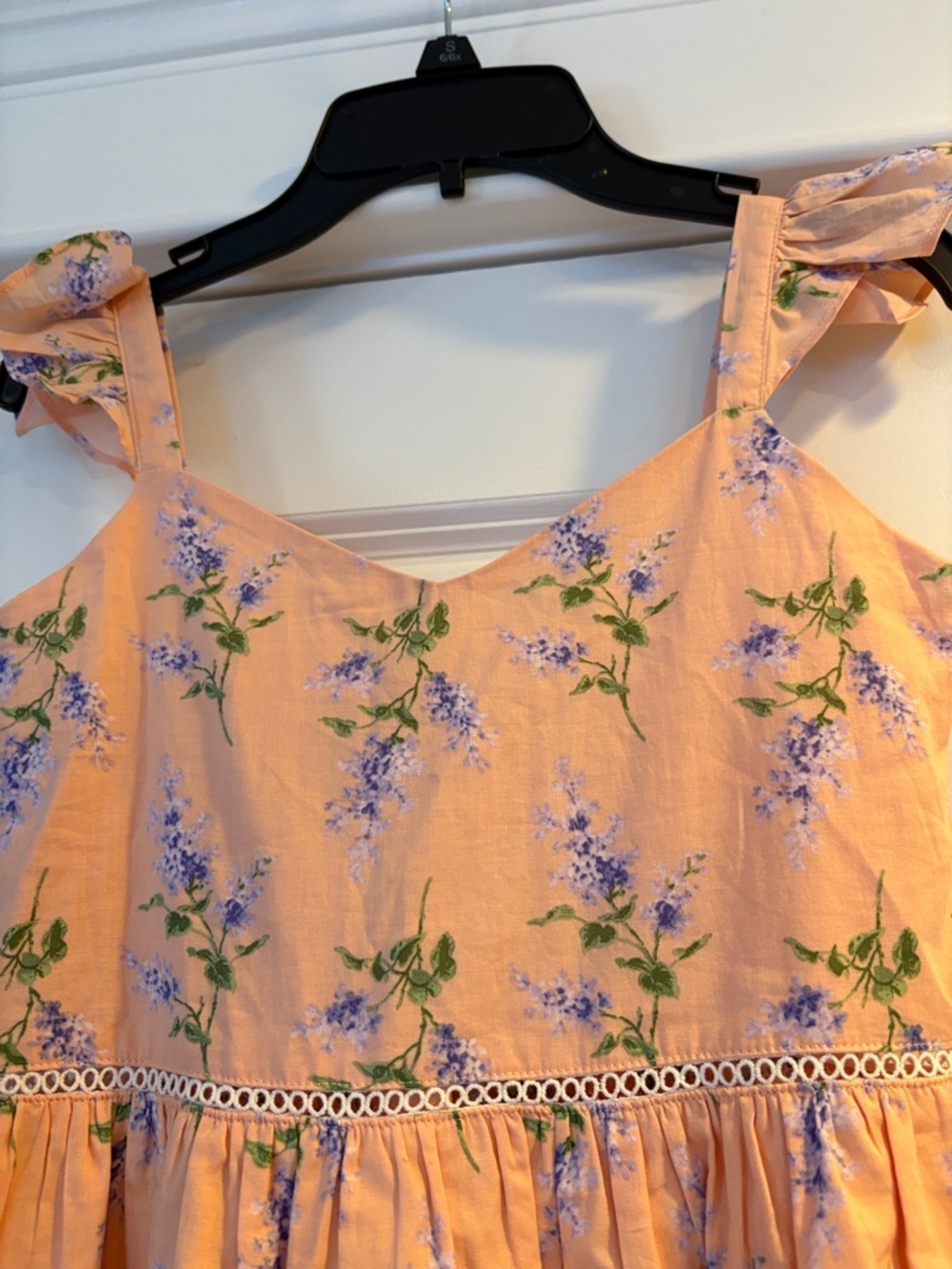Janie and Jack Peach Floral Girls' Sundress - Picture 3 of 7